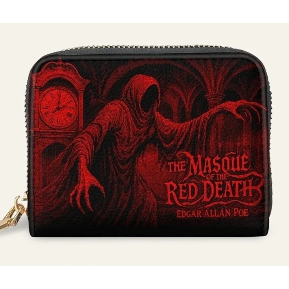Masque of the Red Death Mini Wallet Horror Goth Halloween‎ Edgar Allan Poe New